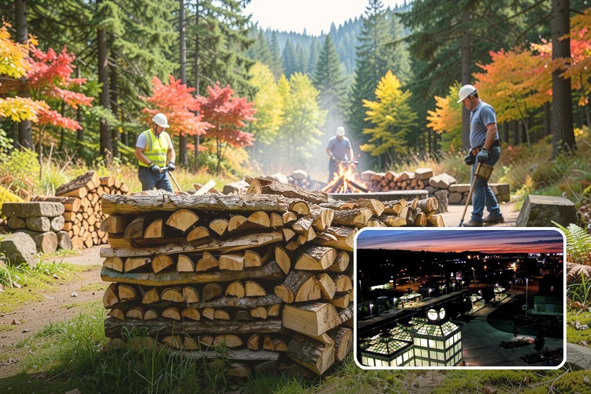 On-Site Firewood Milling in Auburn, King County, WA - Handles large log volumes efficiently