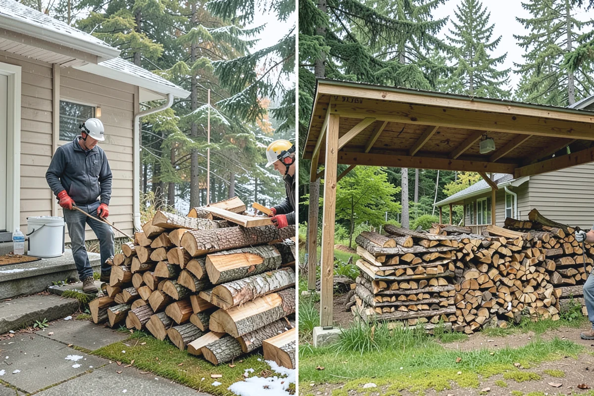 On-Site Firewood Milling in Auburn, King County, WA - We evaluate your log pile and site access
