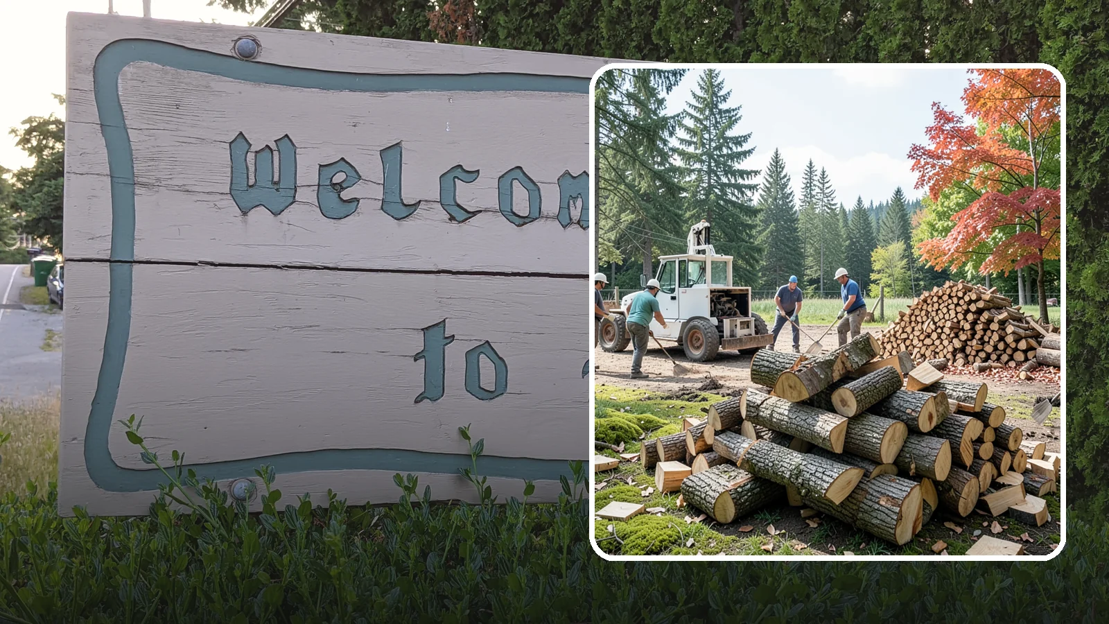 On-Site Firewood Milling in Brier, Snohomish County, WA - We bring firewood processing equipment to your property to mill logs into finished firewood.