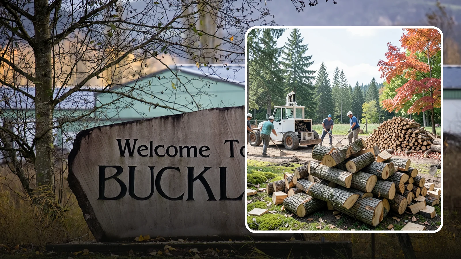 On-Site Firewood Milling in Buckley, Pierce County, WA - We bring firewood processing equipment to your property to mill logs into finished firewood.