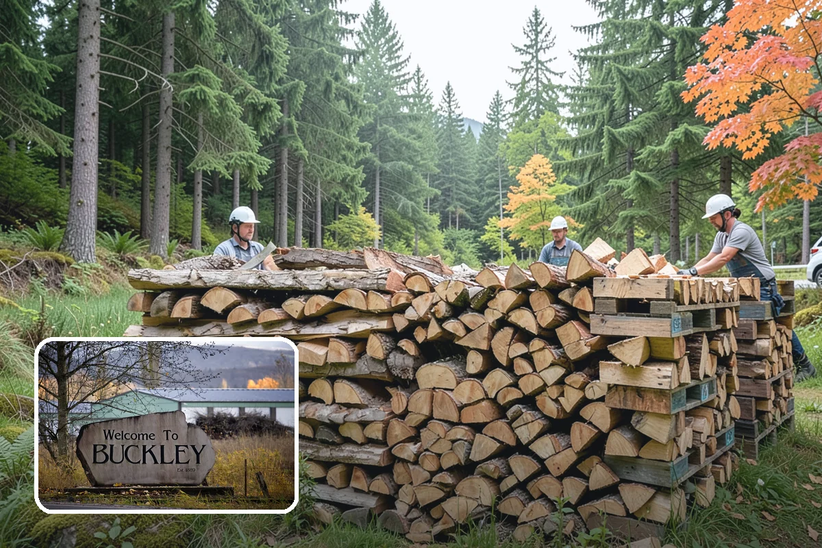 On-Site Firewood Milling in Buckley, Pierce County, WA - Handles large log volumes efficiently