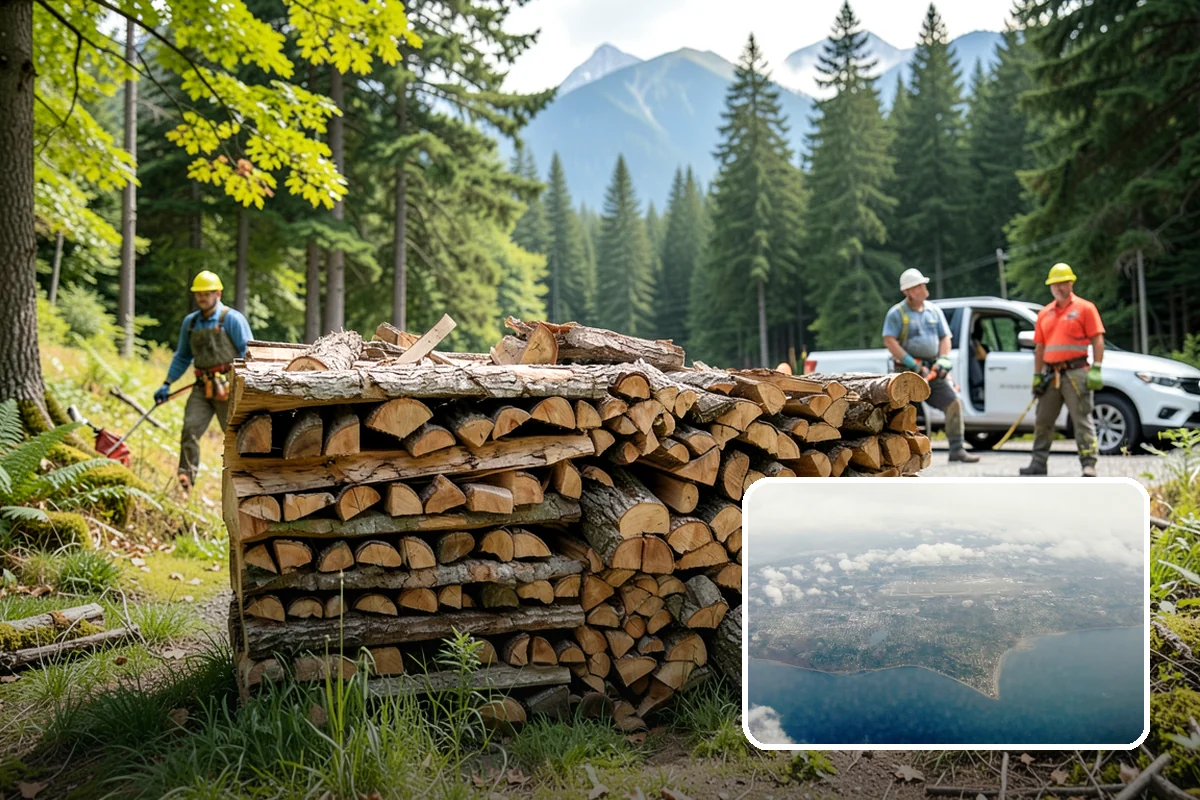 On-Site Firewood Milling in Burien, King County, WA - Handles large log volumes efficiently