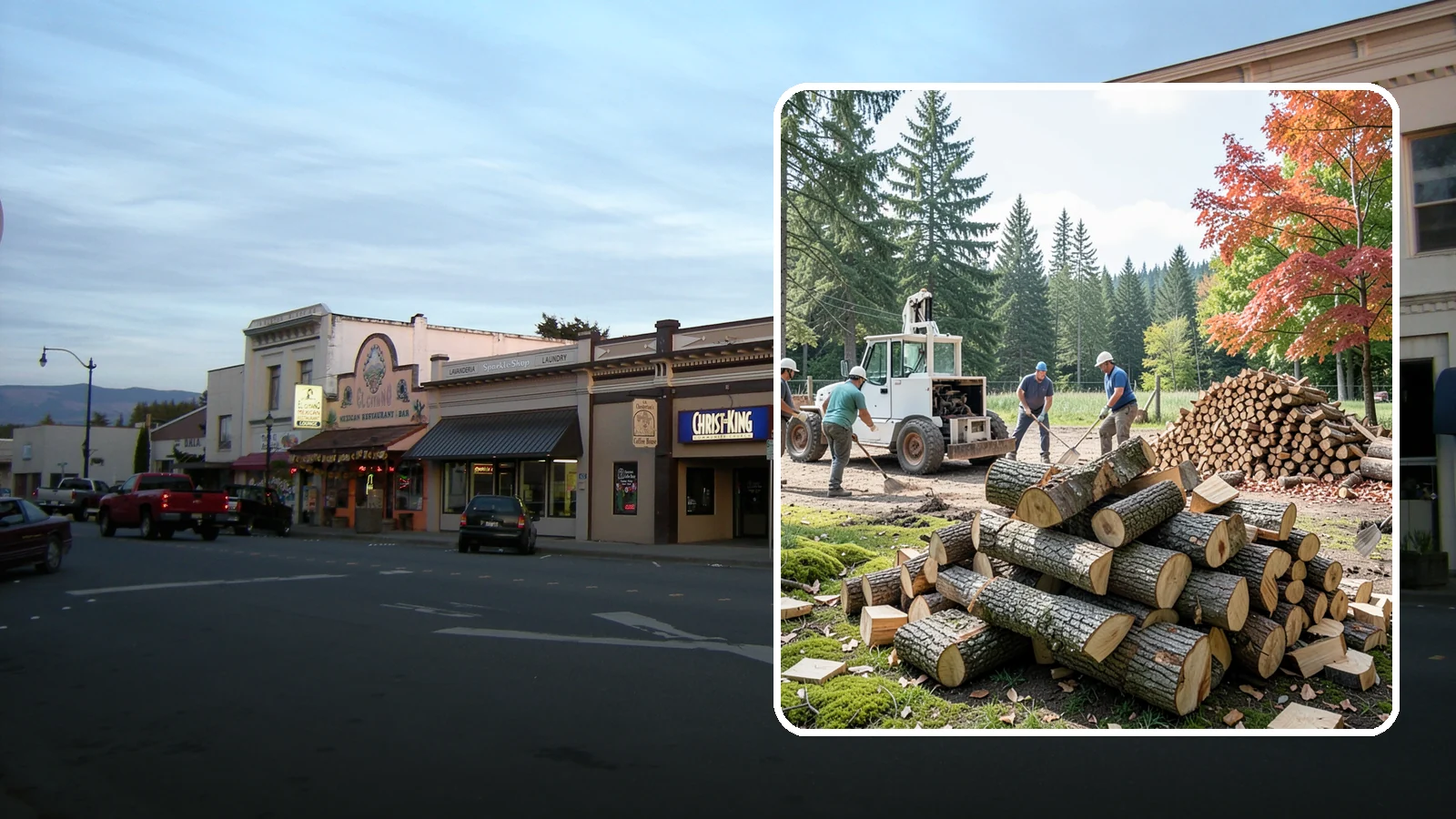 On-Site Firewood Milling in Burlington, Skagit County, WA - We bring firewood processing equipment to your property to mill logs into finished firewood.