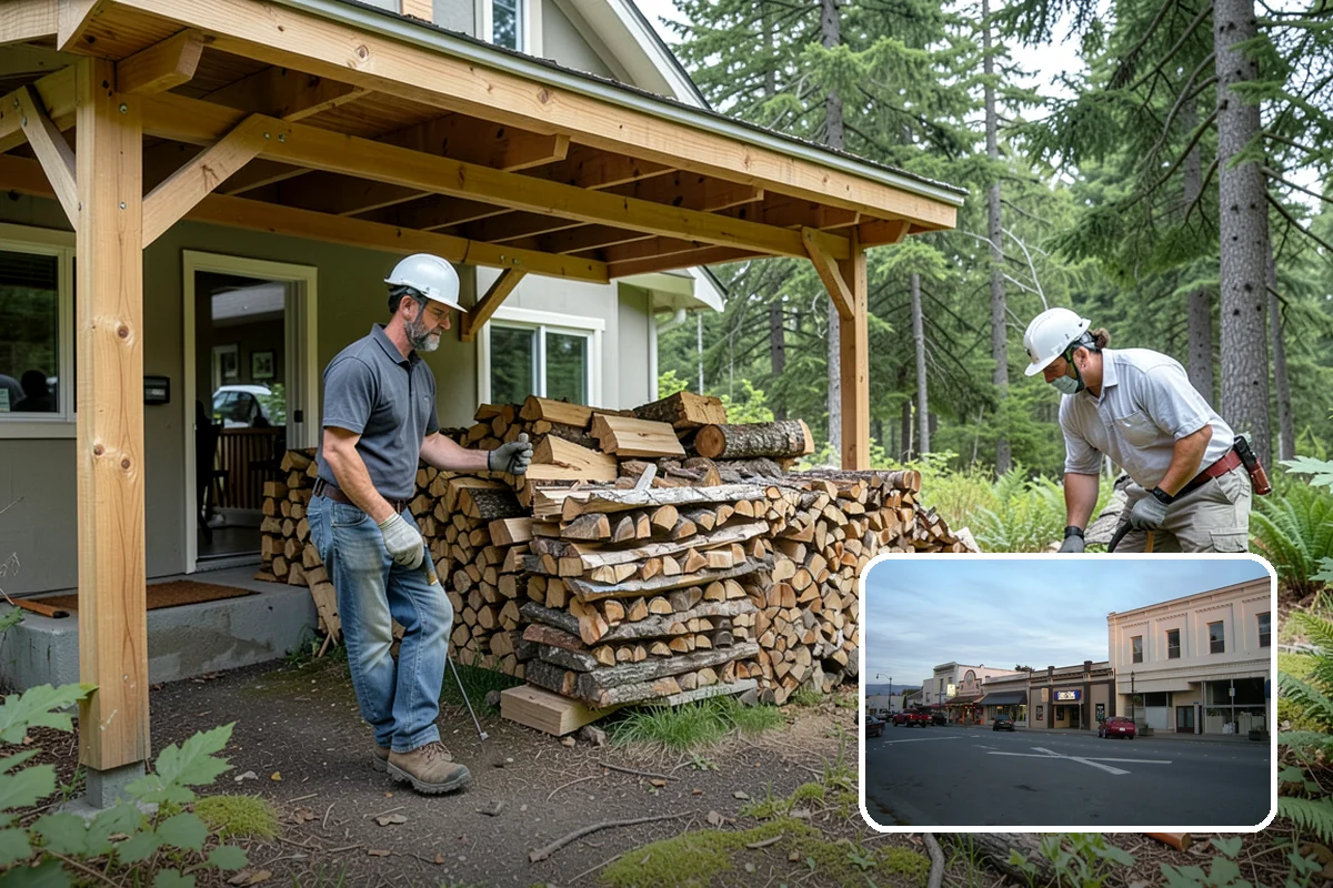 On-Site Firewood Milling in Burlington, Skagit County, WA - Handles large log volumes efficiently