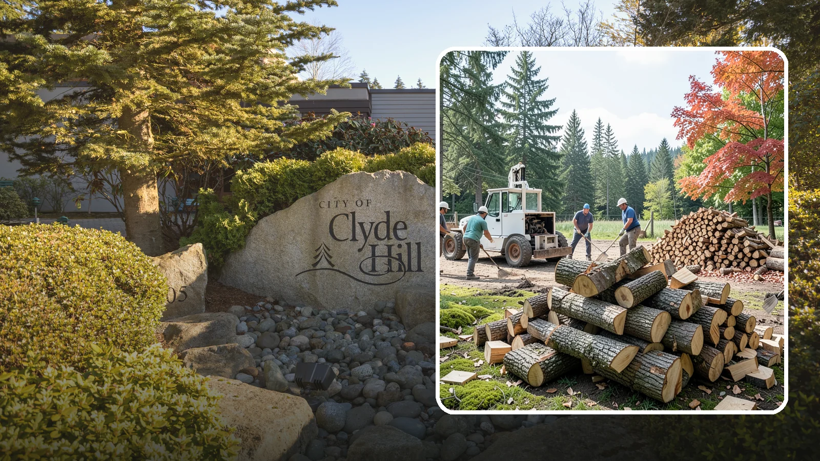 On-Site Firewood Milling in Clyde Hill, King County, WA - We bring firewood processing equipment to your property to mill logs into finished firewood.