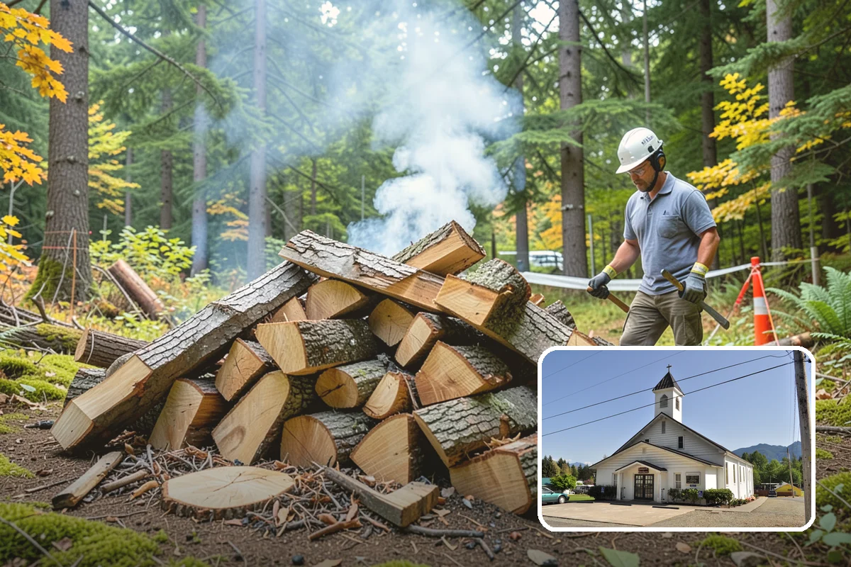 On-Site Firewood Milling in Concrete, Skagit County, WA - Handles large log volumes efficiently