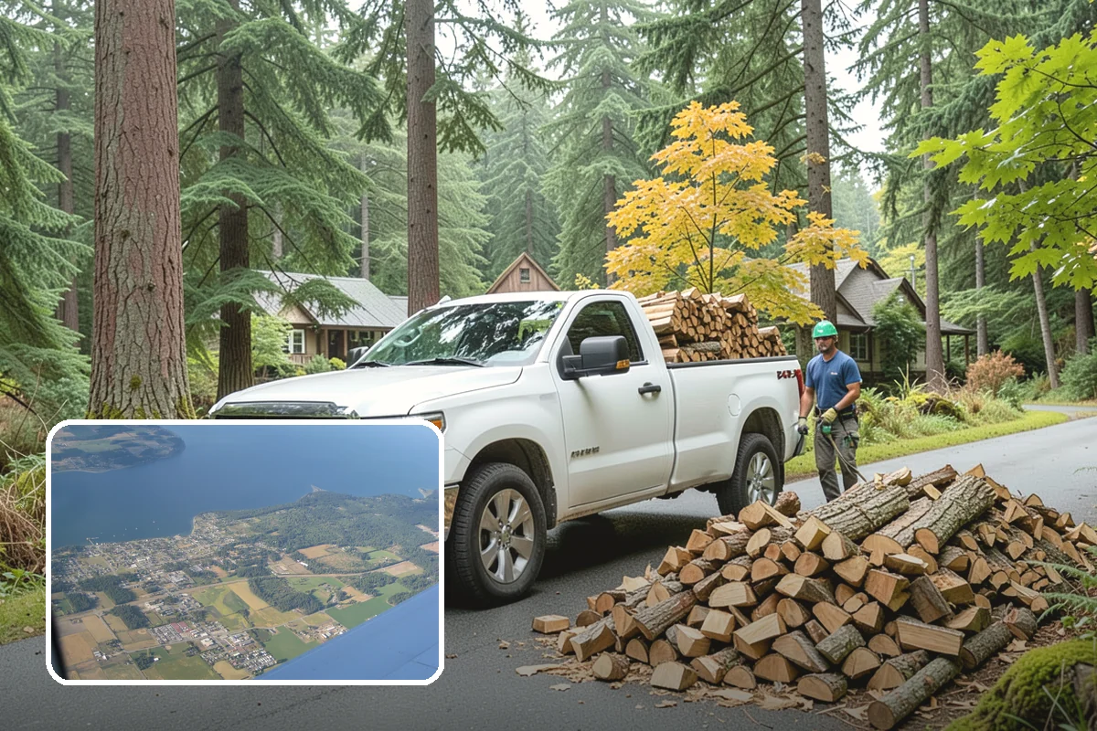 On-Site Firewood Milling in Coupeville, Island County, WA - Handles large log volumes efficiently