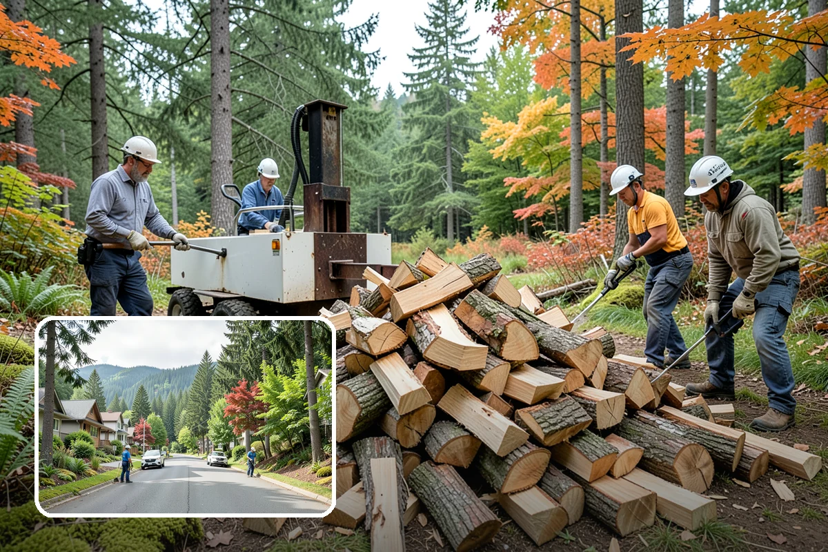 On-Site Firewood Milling in Darrington, WA - Handles large log volumes efficiently