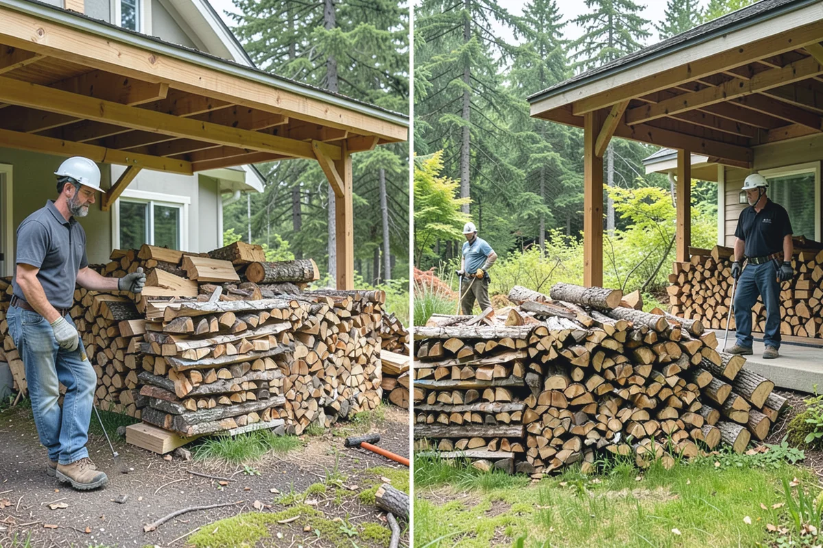 On-Site Firewood Milling in Darrington, WA - We evaluate your log pile and site access