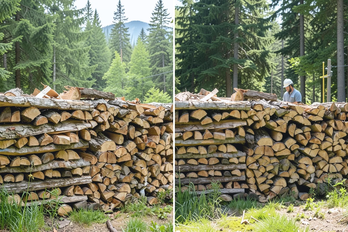On-Site Firewood Milling in Des Moines, King County, WA - We evaluate your log pile and site access