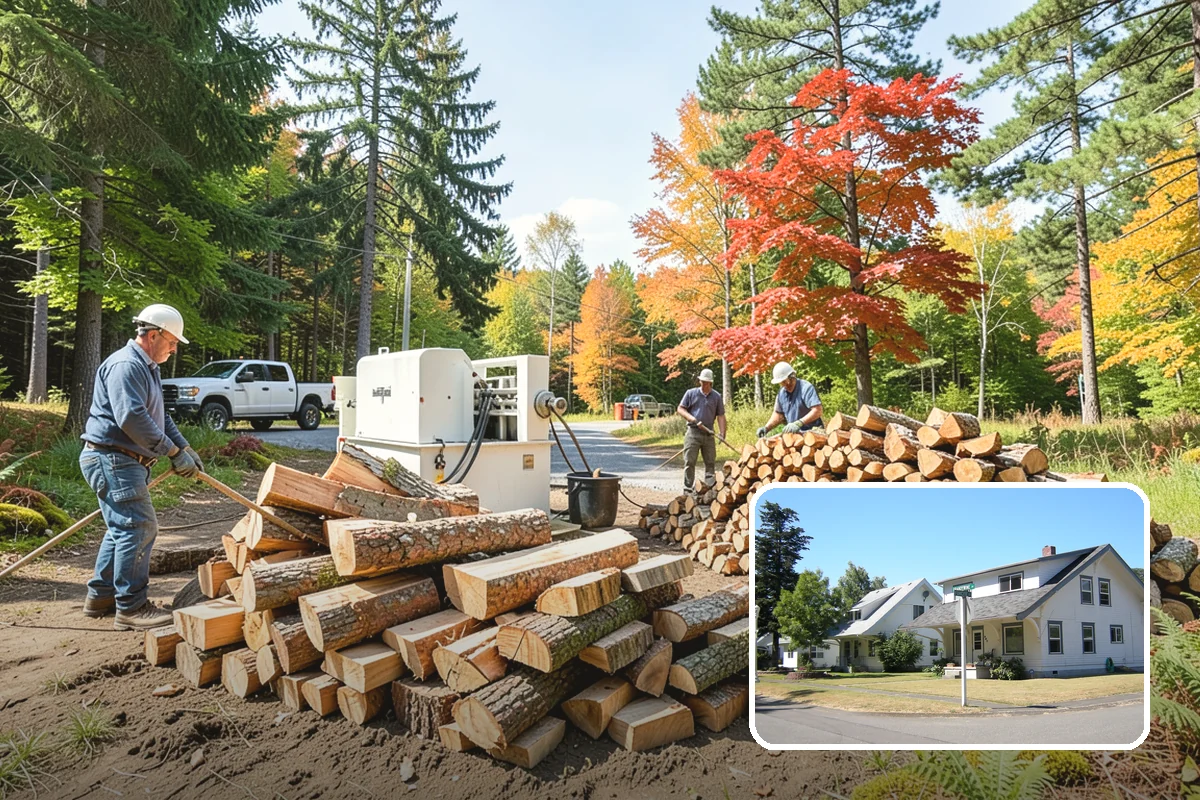 On-Site Firewood Milling in DuPont, Pierce County, WA - Handles large log volumes efficiently