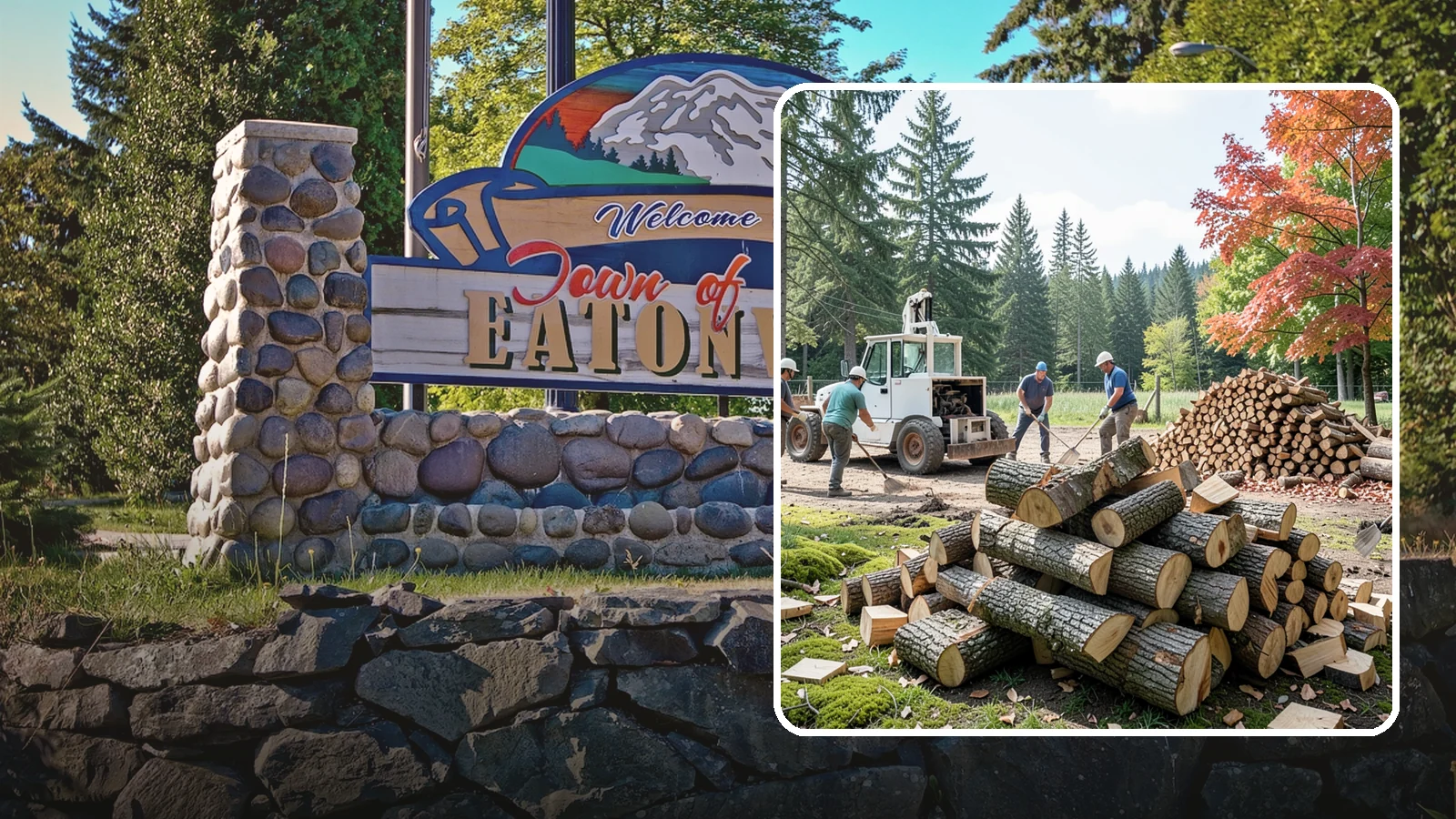 On-Site Firewood Milling in Eatonville, Pierce County, WA - We bring firewood processing equipment to your property to mill logs into finished firewood.