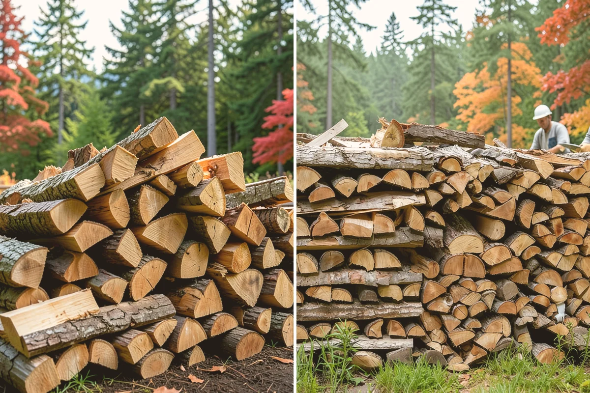 On-Site Firewood Milling in Eatonville, Pierce County, WA - We evaluate your log pile and site access