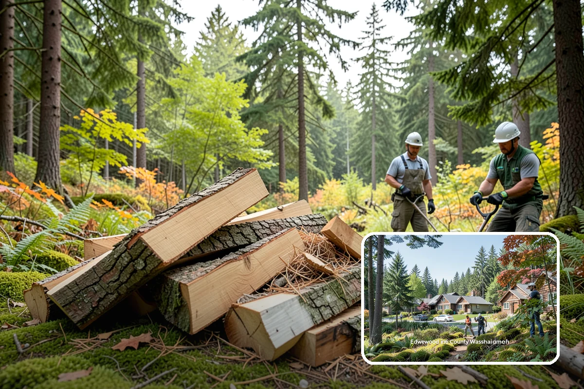 On-Site Firewood Milling in Edgewood, WA - Handles large log volumes efficiently
