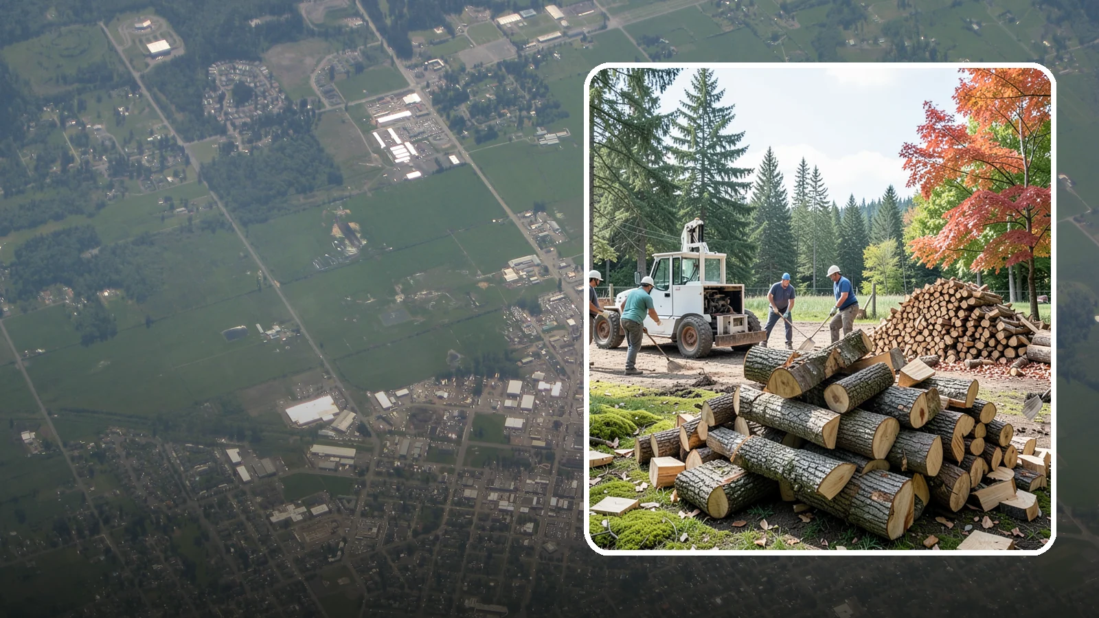 On-Site Firewood Milling in Enumclaw, King County, WA - We bring firewood processing equipment to your property to mill logs into finished firewood.