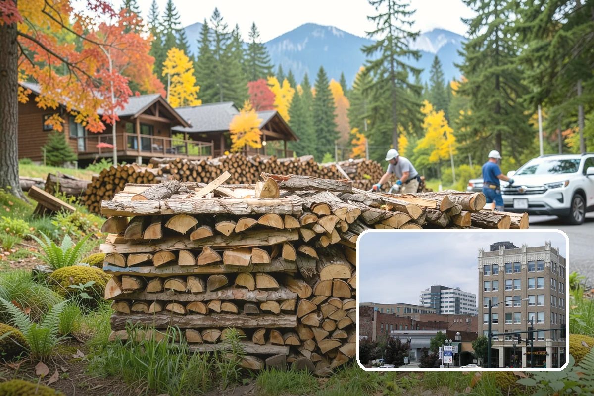 On-Site Firewood Milling in Everett, Snohomish County, WA - Handles large log volumes efficiently