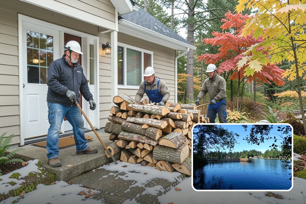 On-Site Firewood Milling in Federal Way, King County, WA - Handles large log volumes efficiently