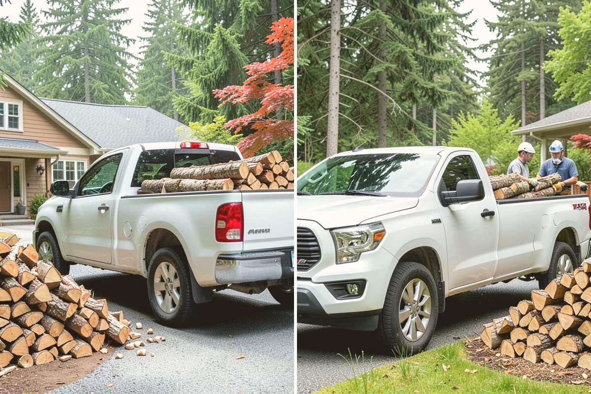 On-Site Firewood Milling in Fife, Pierce County, WA - We evaluate your log pile and site access