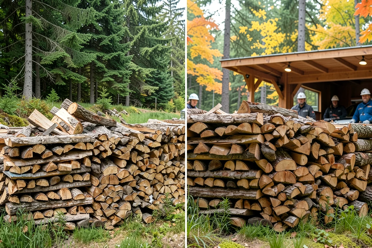 On-Site Firewood Milling in Gig Harbor, Pierce County, WA - We evaluate your log pile and site access
