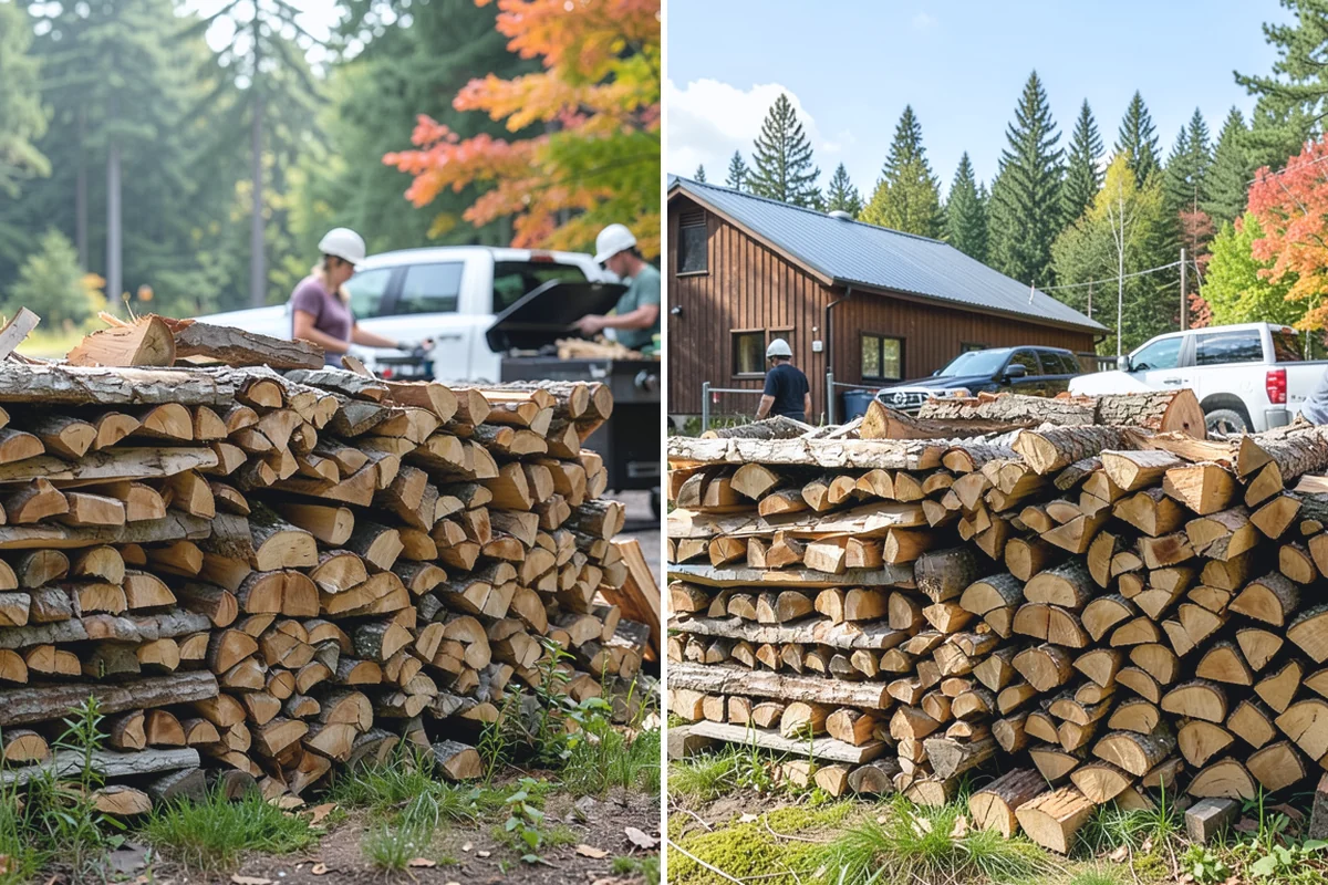 On-Site Firewood Milling in Gold Bar, Snohomish County, WA - We evaluate your log pile and site access