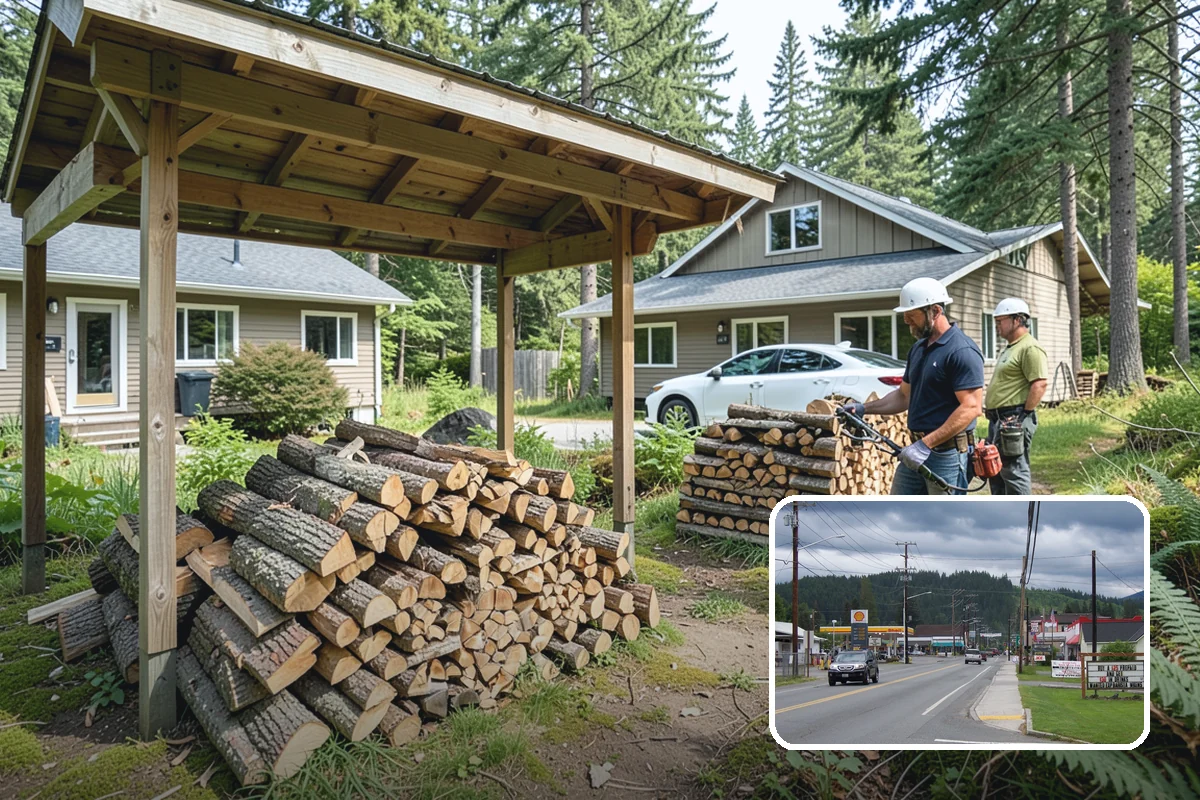 On-Site Firewood Milling in Granite Falls, Snohomish County, WA - Handles large log volumes efficiently