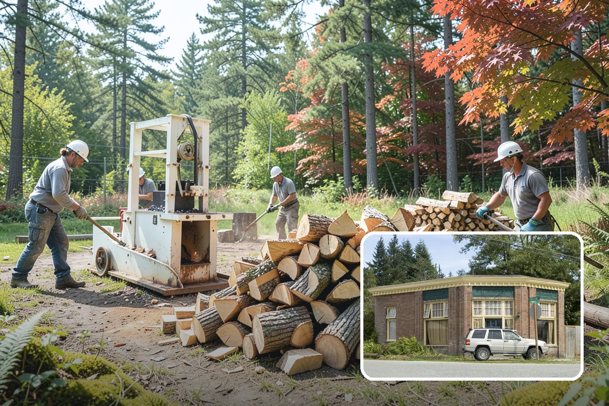 On-Site Firewood Milling in Hamilton, Skagit County, WA - Handles large log volumes efficiently