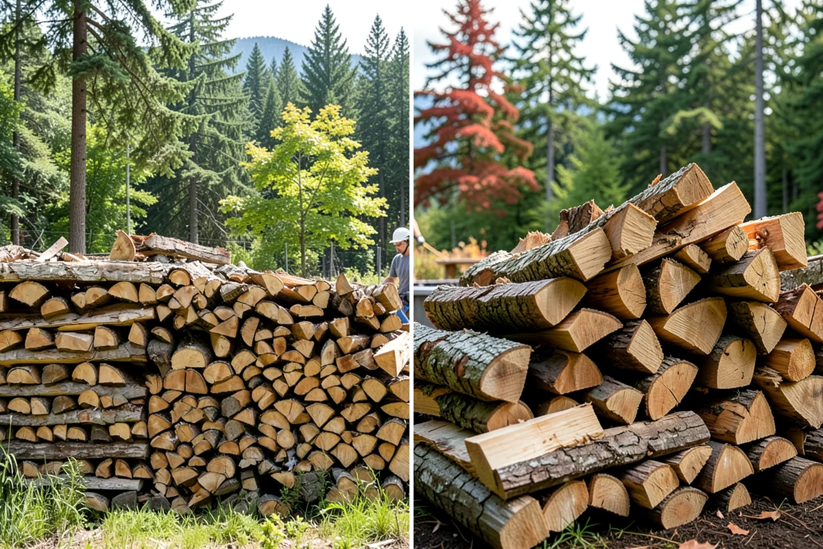 On-Site Firewood Milling in Hunts Point, King County, WA - We evaluate your log pile and site access