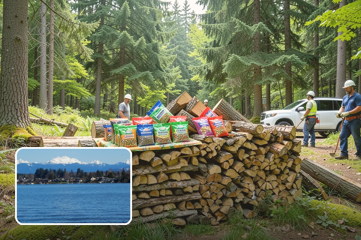 On-Site Firewood Milling in Lake Stevens, Snohomish County, WA - Handles large log volumes efficiently