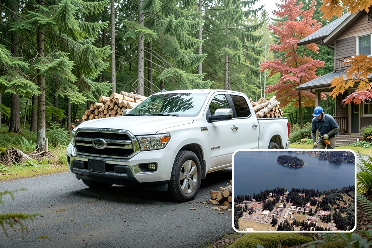 On-Site Firewood Milling in Lakewood, Pierce County, WA - Handles large log volumes efficiently