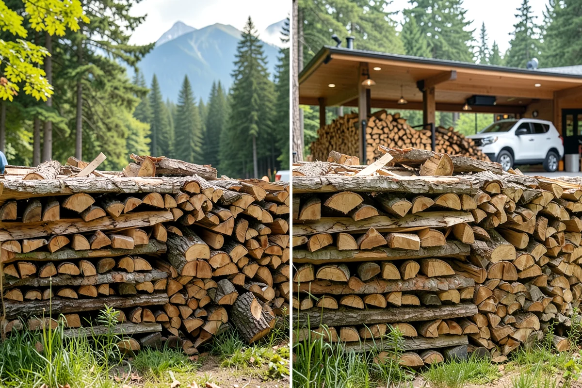 On-Site Firewood Milling in Lakewood, Pierce County, WA - We evaluate your log pile and site access
