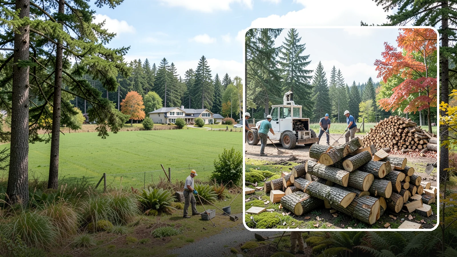 On-Site Firewood Milling in Lyman, WA - We bring firewood processing equipment to your property to mill logs into finished firewood.