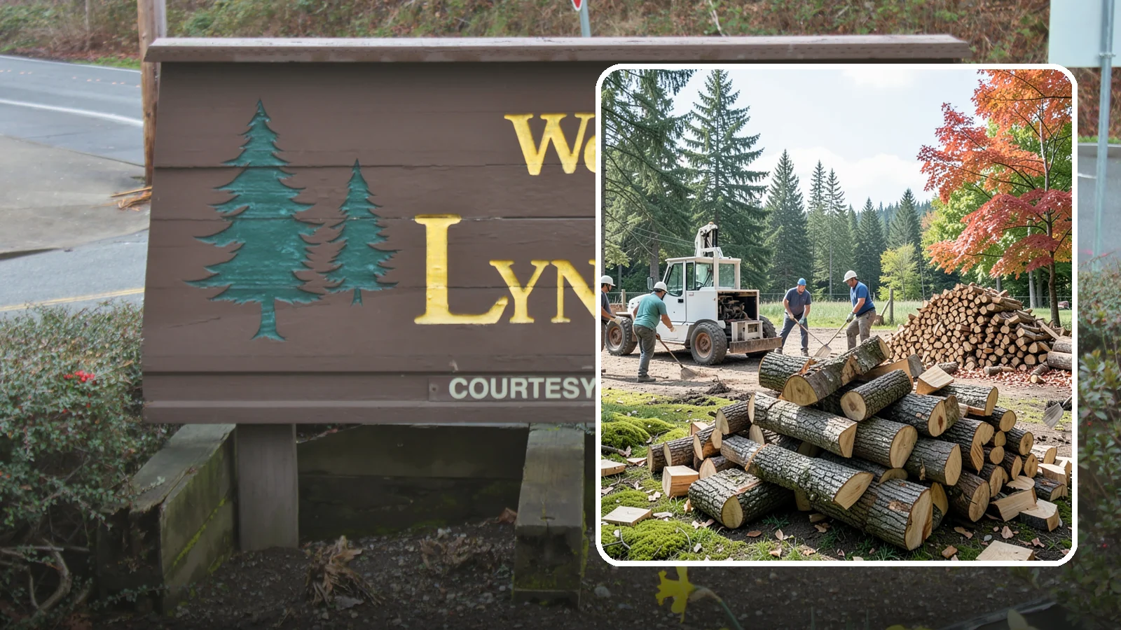 On-Site Firewood Milling in Lynnwood, Snohomish County, WA - We bring firewood processing equipment to your property to mill logs into finished firewood.