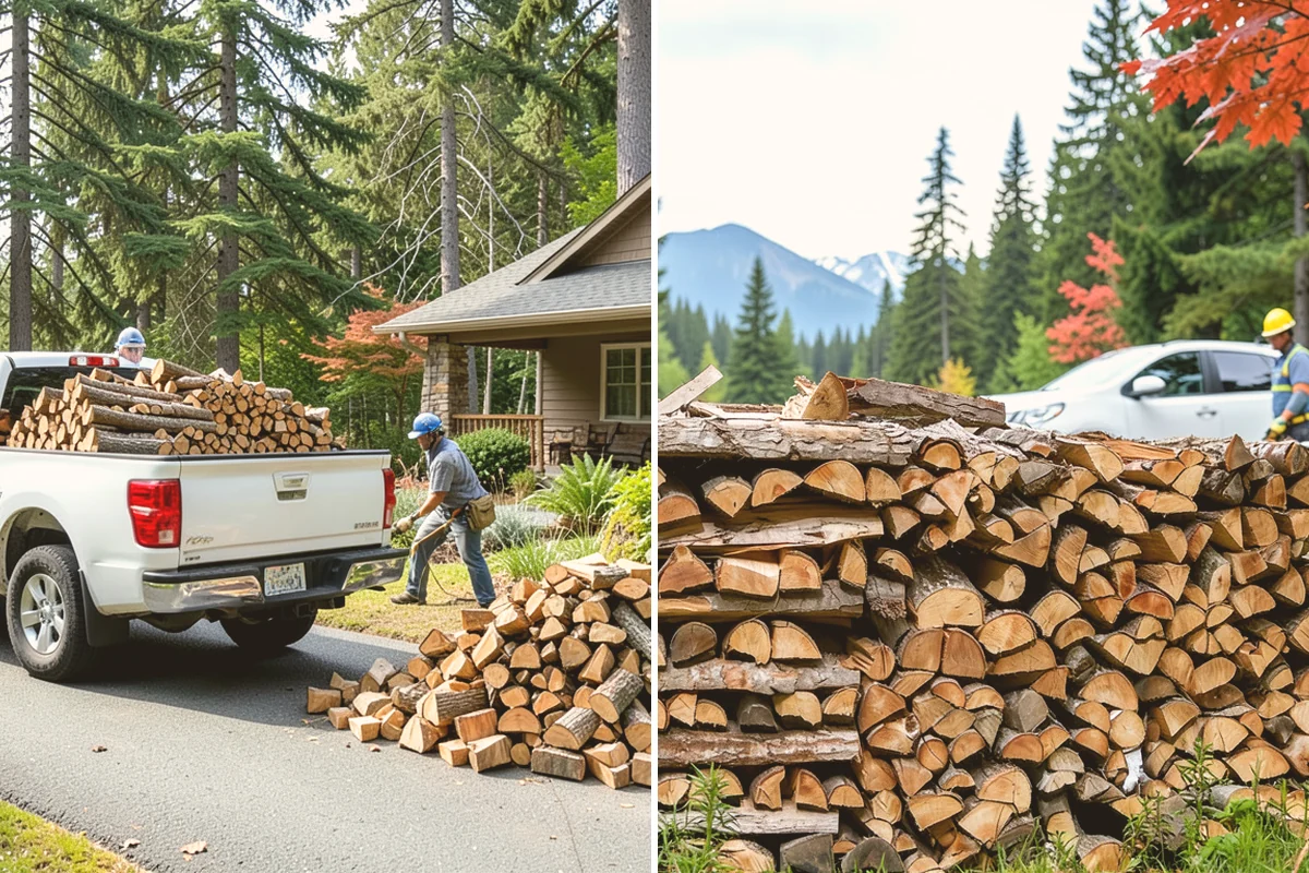 On-Site Firewood Milling in Lynnwood, Snohomish County, WA - We evaluate your log pile and site access