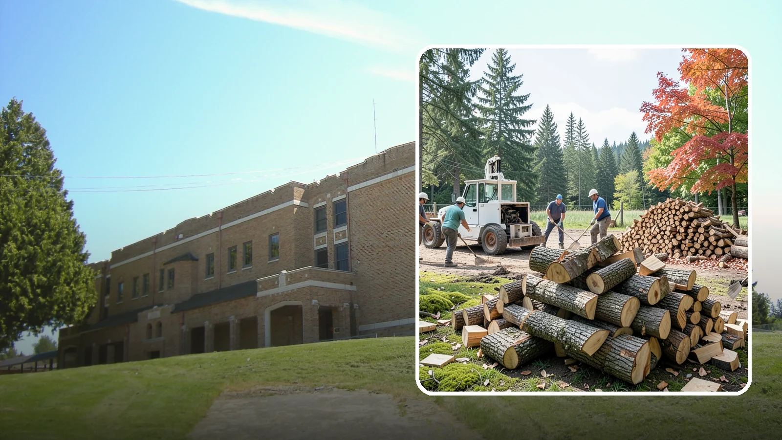 On-Site Firewood Milling in Maple Valley, King County, WA - We bring firewood processing equipment to your property to mill logs into finished firewood.