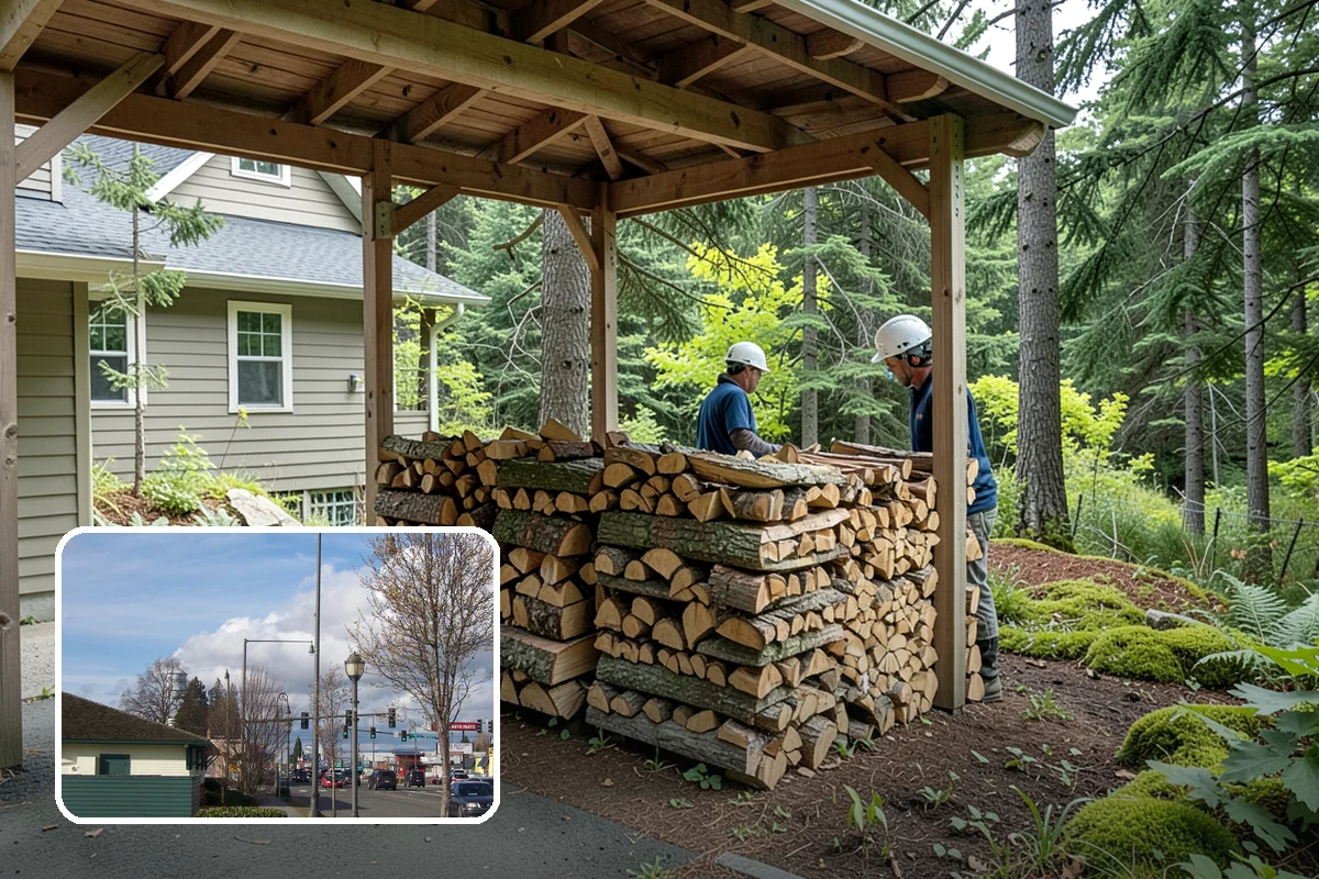 On-Site Firewood Milling in Marysville, Snohomish County, WA - Handles large log volumes efficiently