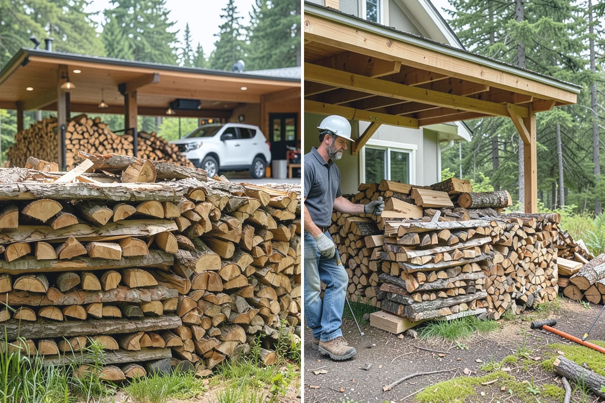 On-Site Firewood Milling in Medina, King County, WA - We evaluate your log pile and site access