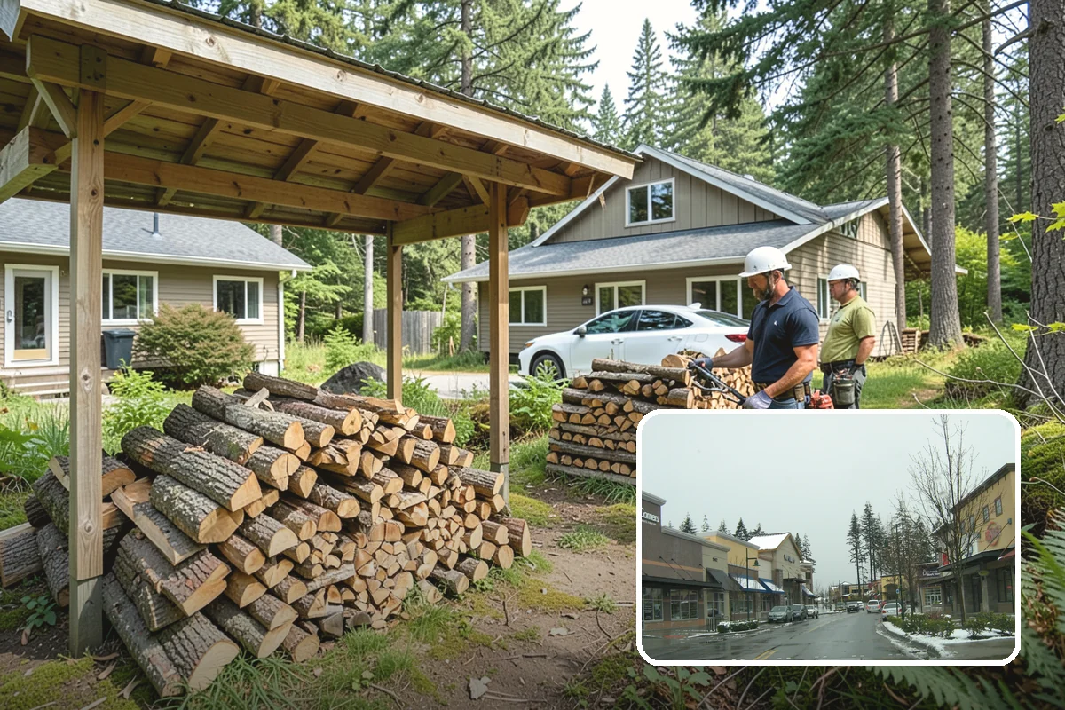 On-Site Firewood Milling in Mill Creek, Snohomish County, WA - Handles large log volumes efficiently