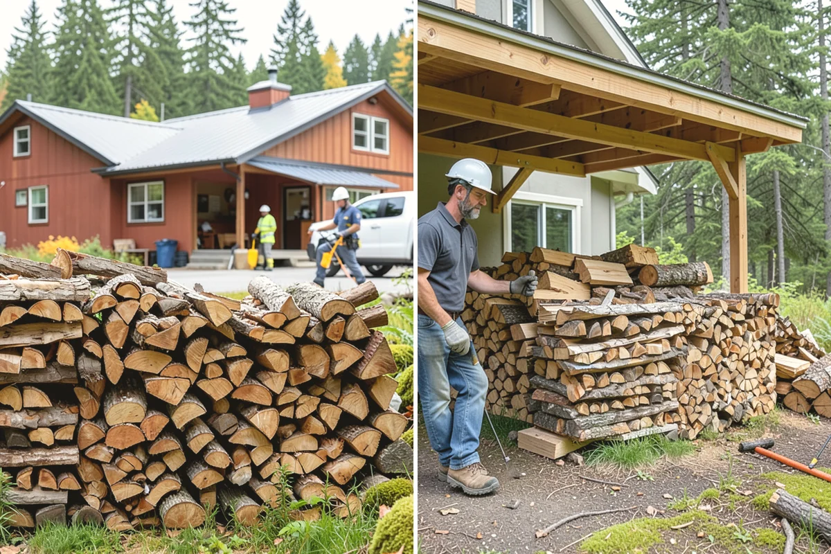 On-Site Firewood Milling in Mill Creek, Snohomish County, WA - We evaluate your log pile and site access