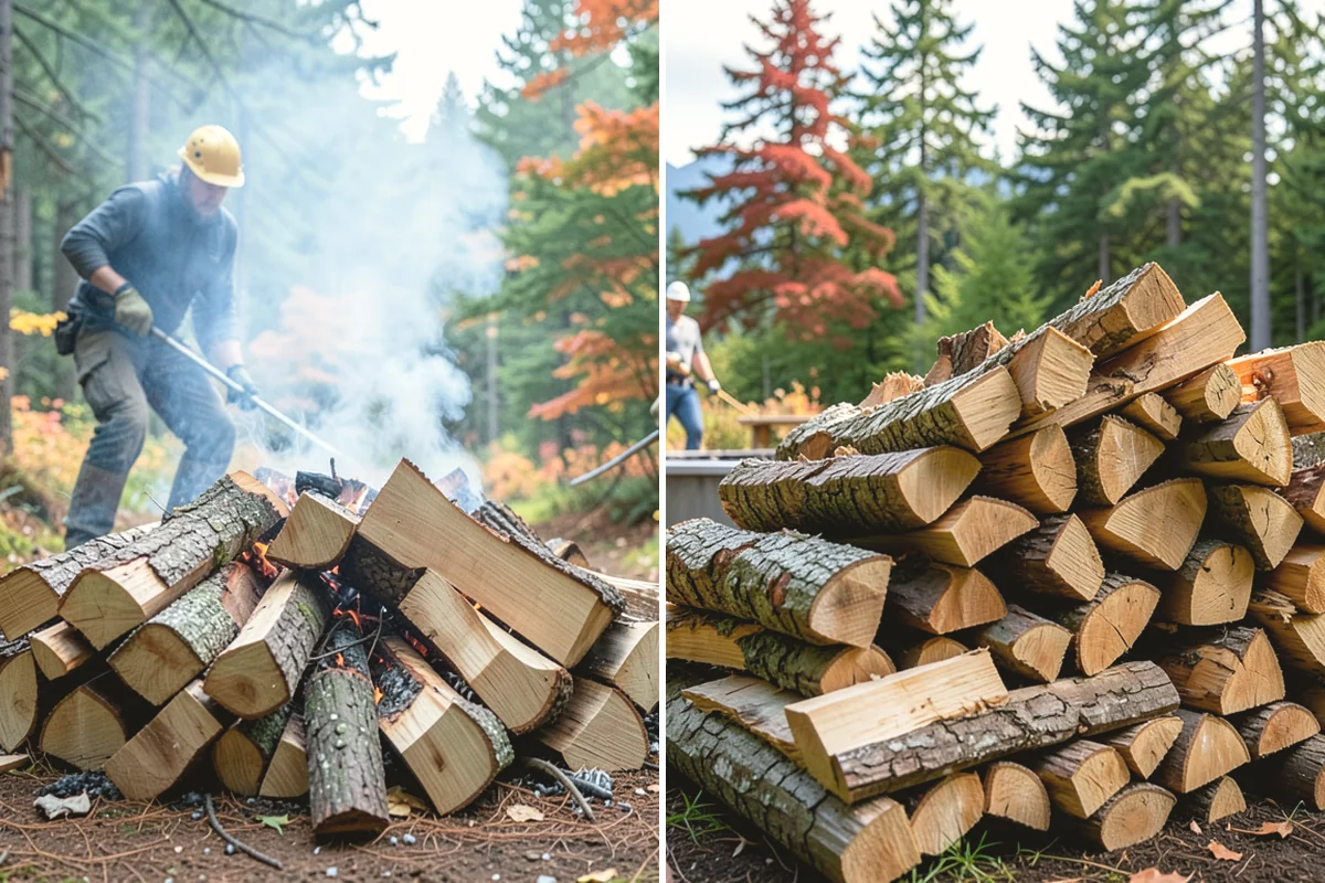On-Site Firewood Milling in Monroe, Snohomish County, WA - We evaluate your log pile and site access