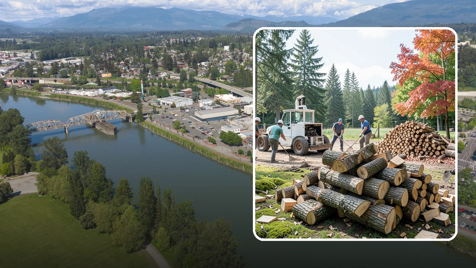 On-Site Firewood Milling in Mount Vernon, WA - We bring firewood processing equipment to your property to mill logs into finished firewood.