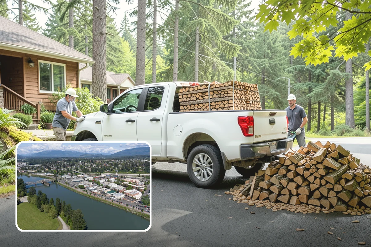 On-Site Firewood Milling in Mount Vernon, WA - Handles large log volumes efficiently