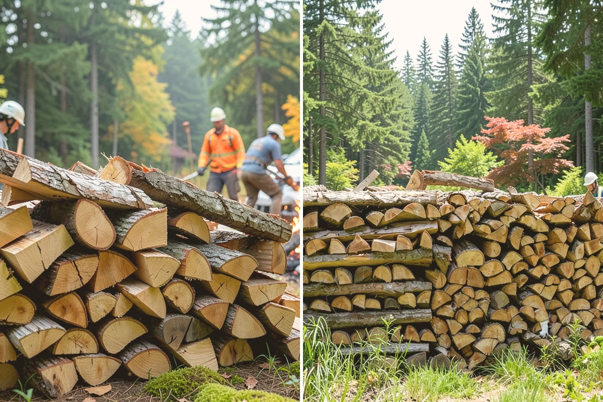 On-Site Firewood Milling in Mount Vernon, WA - We evaluate your log pile and site access