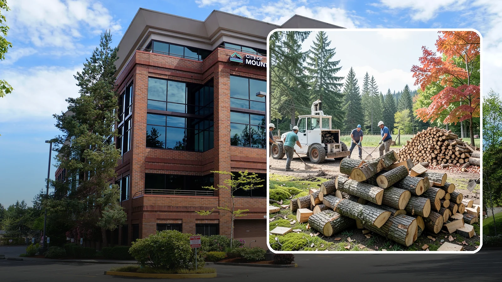 On-Site Firewood Milling in Mountlake Terrace, Snohomish County, WA - We bring firewood processing equipment to your property to mill logs into finished firewood.
