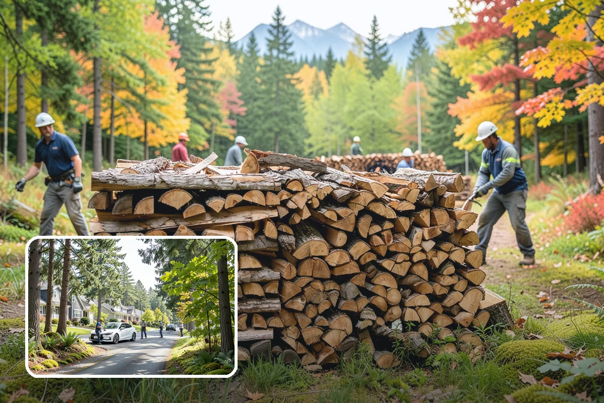 On-Site Firewood Milling in Normandy Park, King County, WA - Handles large log volumes efficiently