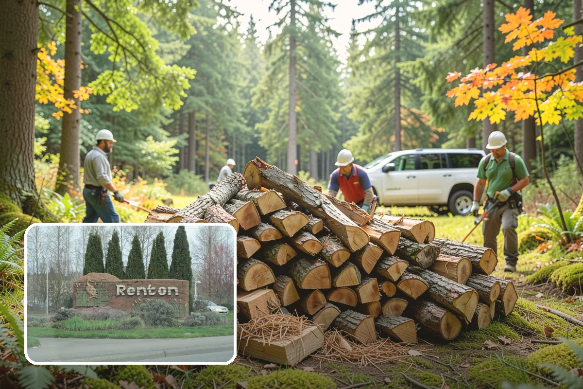 On-Site Firewood Milling in Renton, King County, WA - Handles large log volumes efficiently