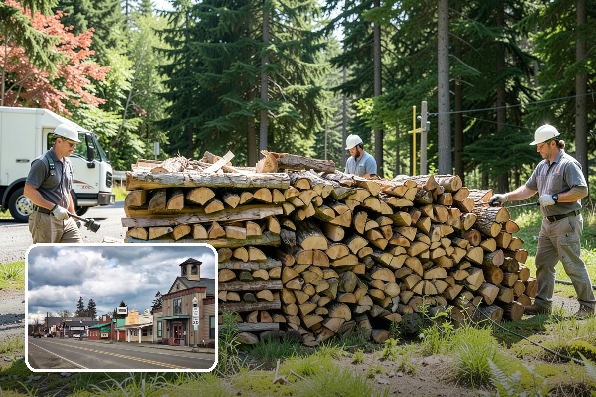 On-Site Firewood Milling in Roy, Pierce County, WA - Handles large log volumes efficiently