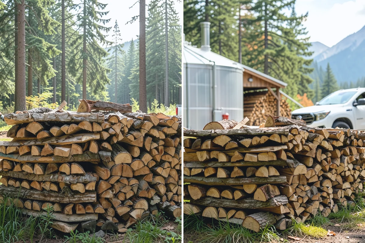 On-Site Firewood Milling in Roy, Pierce County, WA - We evaluate your log pile and site access