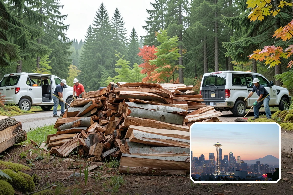 On-Site Firewood Milling in Seattle, King County, WA - Handles large log volumes efficiently