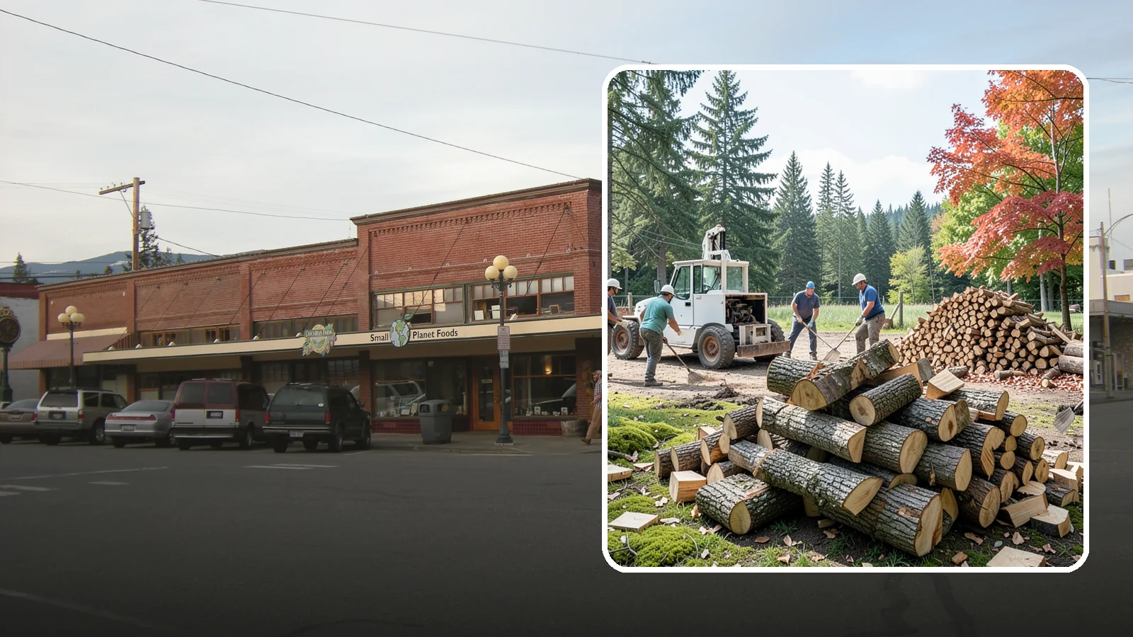 On-Site Firewood Milling in Sedro-Woolley, Skagit County, WA - We bring firewood processing equipment to your property to mill logs into finished firewood.