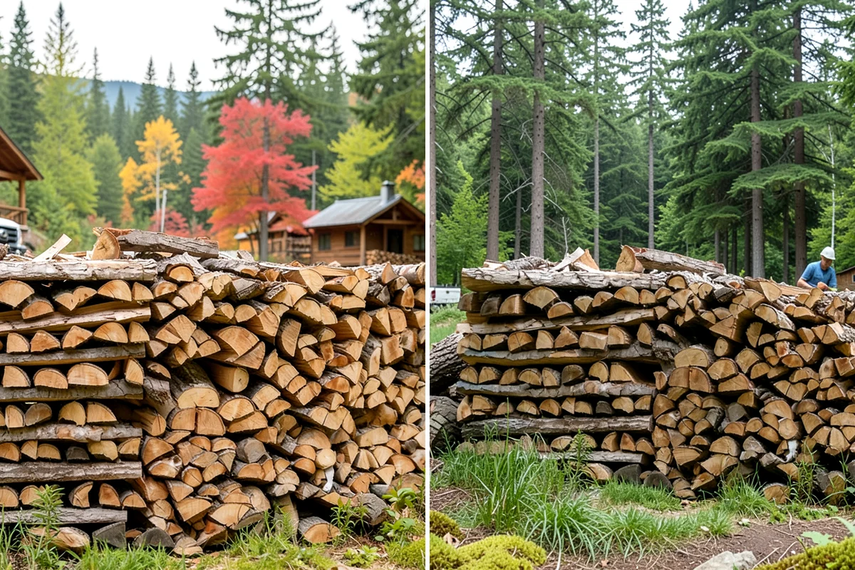 On-Site Firewood Milling in Sedro-Woolley, Skagit County, WA - We evaluate your log pile and site access